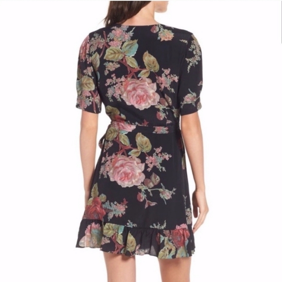 Revolve Privacy Please Floral V-neck Wrap Dress Size Small - Picture 2 of 13